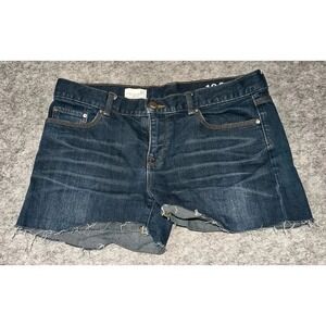 GAP Women's Shorts Size‎ 27 Blue Sexy Boyfriend Dark Wash Denim